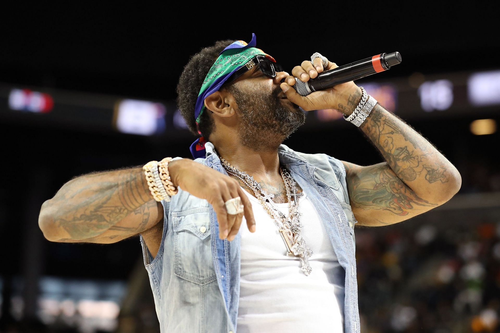Rapper Jim Jones performs at Barclays Center on July 14, 2019. (Image via Getty)